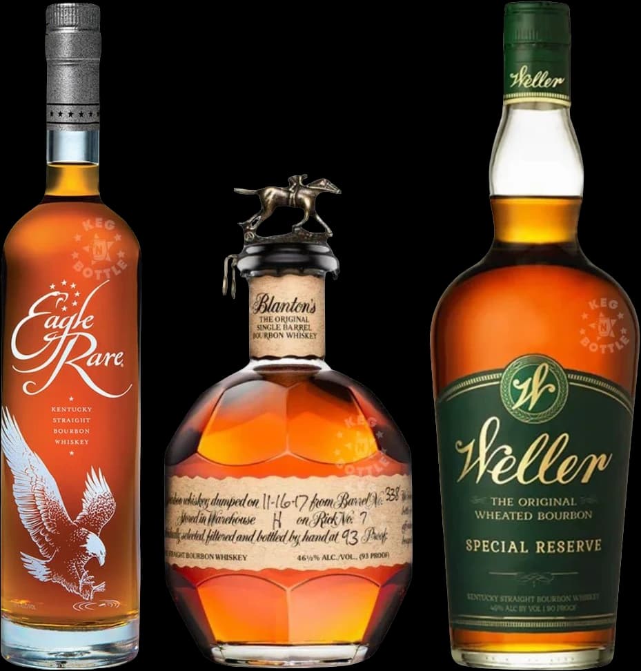 Blanton’s, Eagle Rare, & W.L. Weller Special Reserve Bourbon Collection (750 ml Each)
