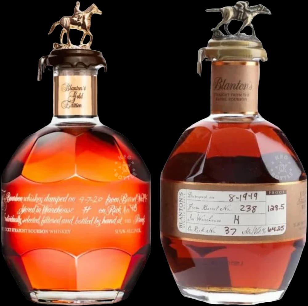 Blantons Gold & Straight Barrel Bourbon Whiskey Bundle