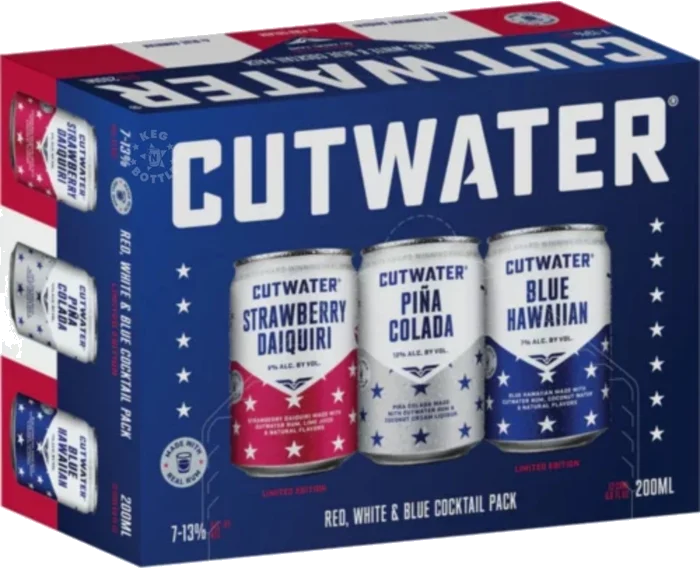 Cutwater Red White & Blue Variety Pack (12 Pack)