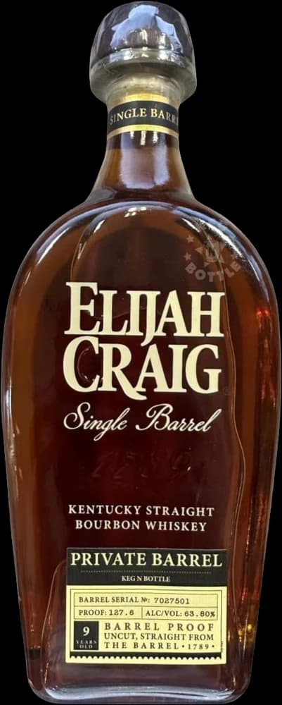 Elijah Craig X Keg N Bottle Private Barrel 9 Year Barrel (750 mL)