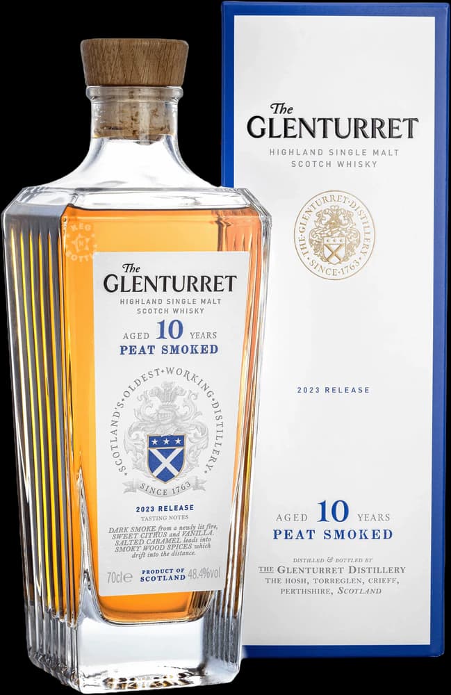Glenturret 10 Year Peat Smoked Highland Single Malt Scotch Whisky (750ml)