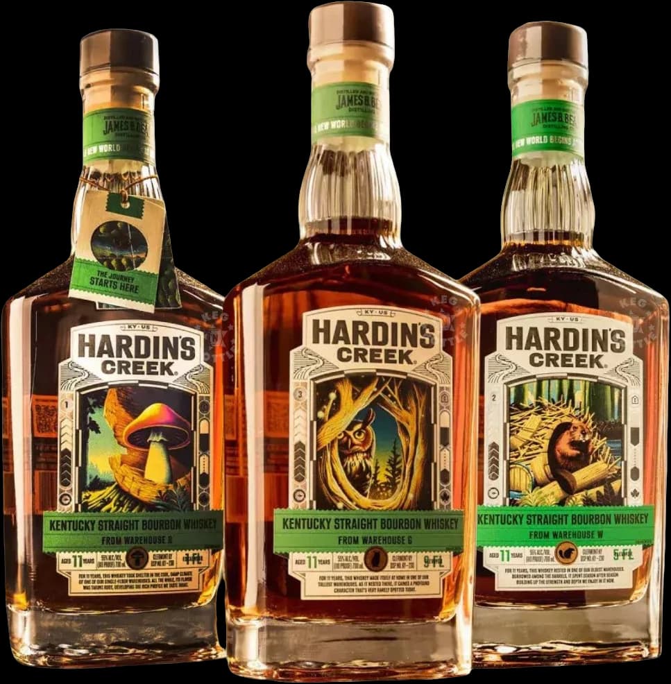 Hardin's Creek 11 Year Warehouse Series Bourbon Set (3 x 750 ml)