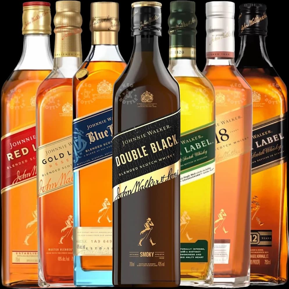 Johnnie Walker Full Collection Whisky Bundle (7 x 750 ml)