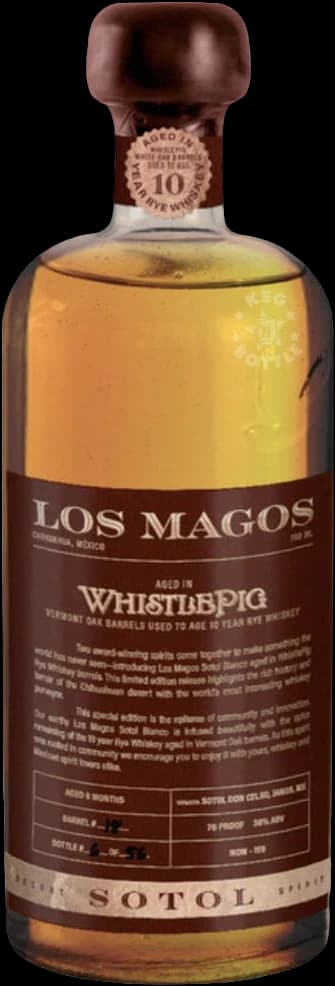 Los Magos Barrel-Aged WhistlePig Sotol (750mL)