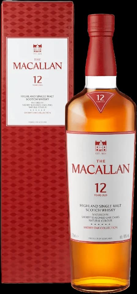 Macallan 12 Year Sherry Oak Single Malt Scotch Whiskey (750 ml)