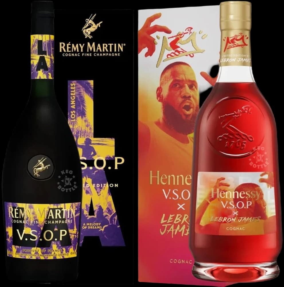 Remy Martin VSOP L.A. Edition + Hennessy VSOP LeBron James Cognac Combo (2x750ml)