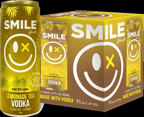 Smile Spirits Lemonade Tea Vodka (4 Pack)