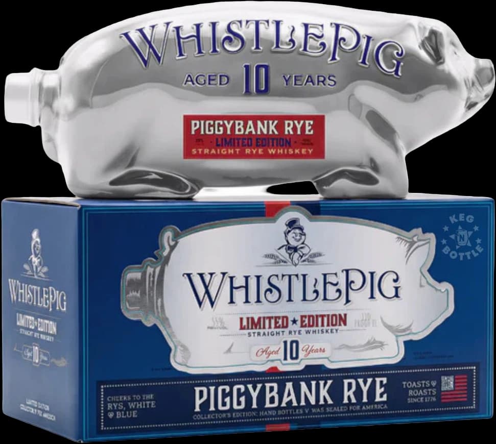 WhistlePig 10 Year Silver PiggyBank Rye – America’s 250th Anniversary - (750ml)