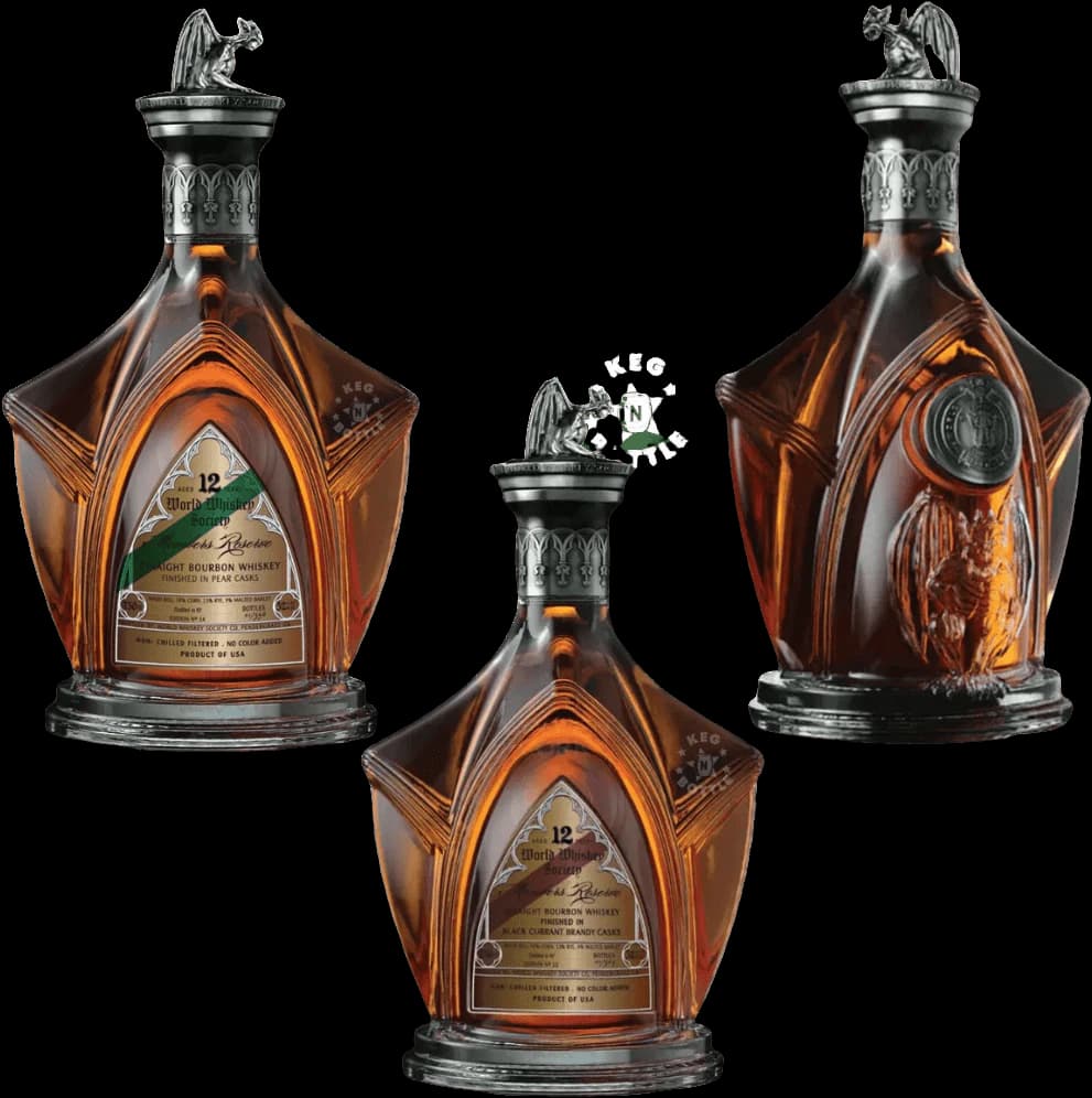 World Whiskey Society 12 Year Sherry, Black Currant & Pear Cask Bourbon Bundle (3x750mL)