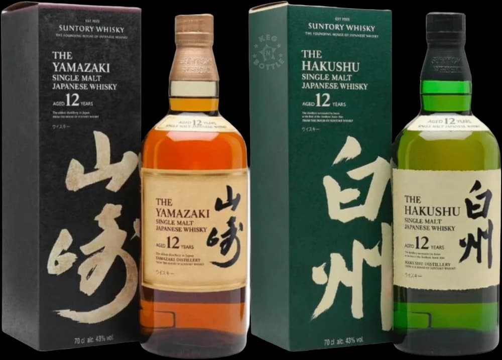 Yamazaki & Hakushu 12 Year Combo Pack (2 x 750 ml)